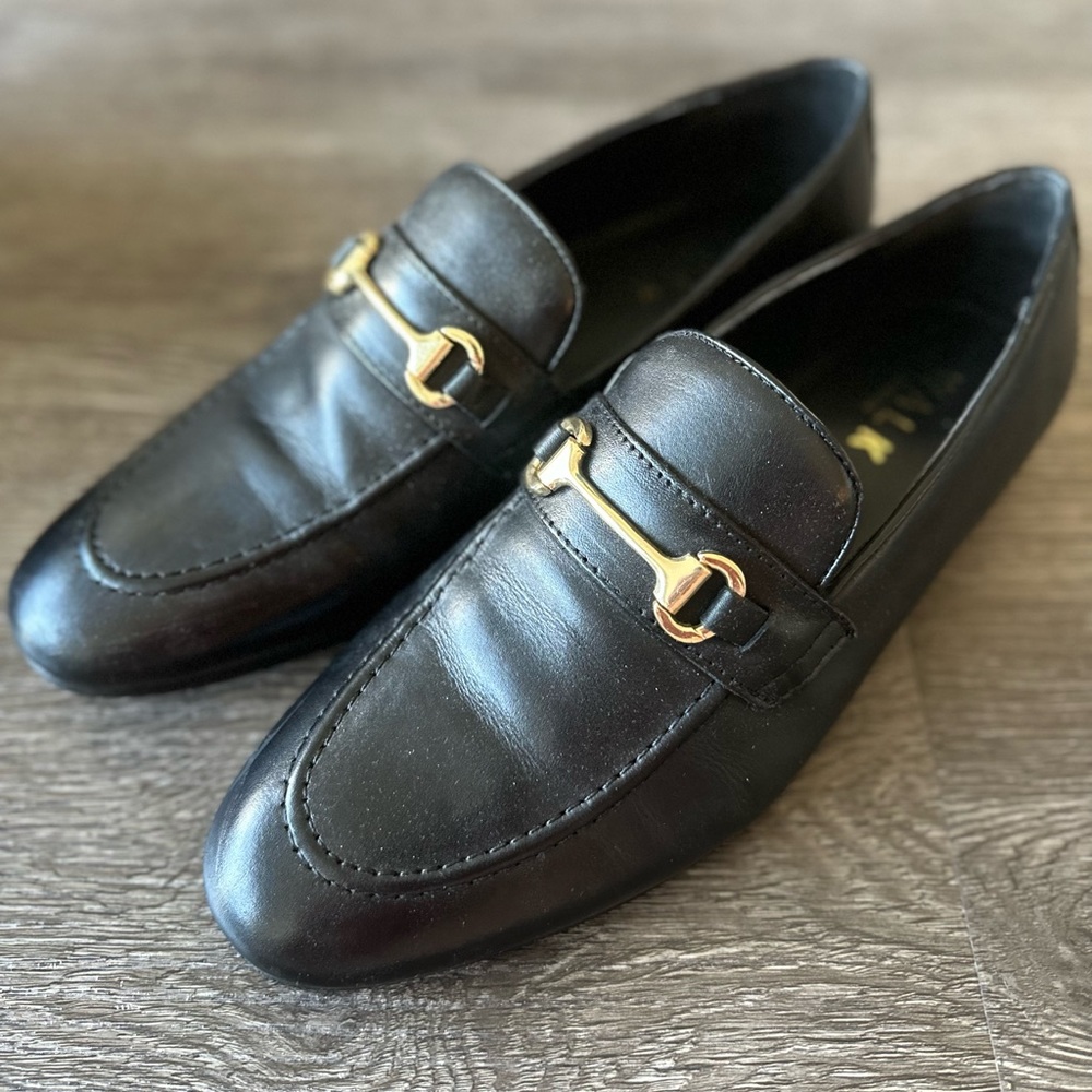 Walk London Terry Trim Loafers - Black - 9